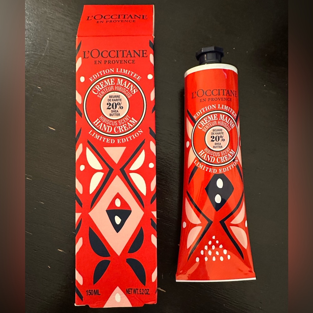 NIB L’occitane Limited Edition Hibiscus Hand Cream 150ml